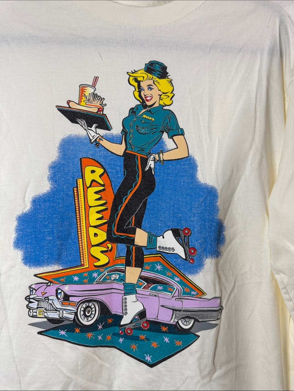 Alstyle Apparel & Activewear 80's 90's Diner Girl Lon… - Gem